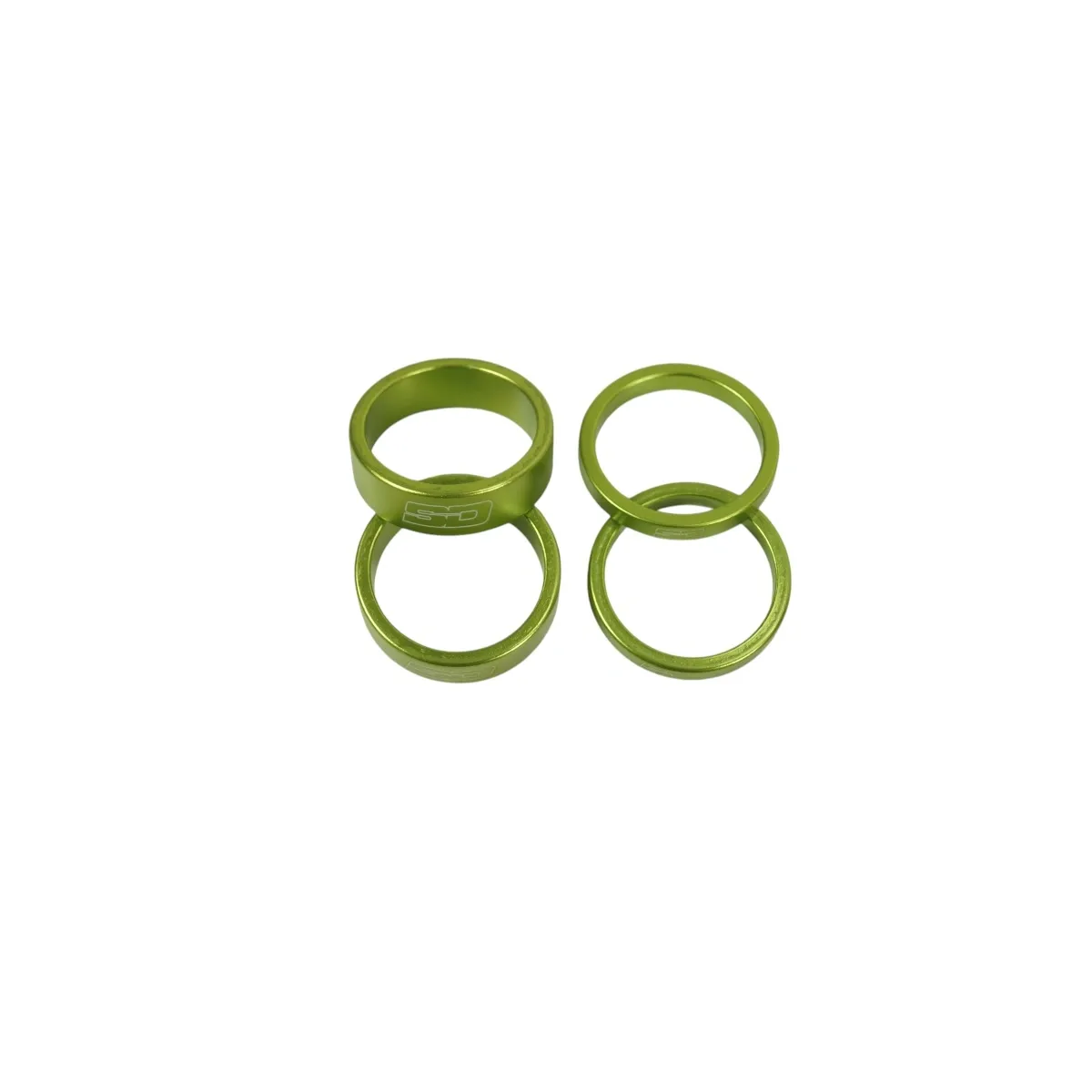 SD Stem Spacer Kit 2x 5 mm + 2x 10 mm Lime